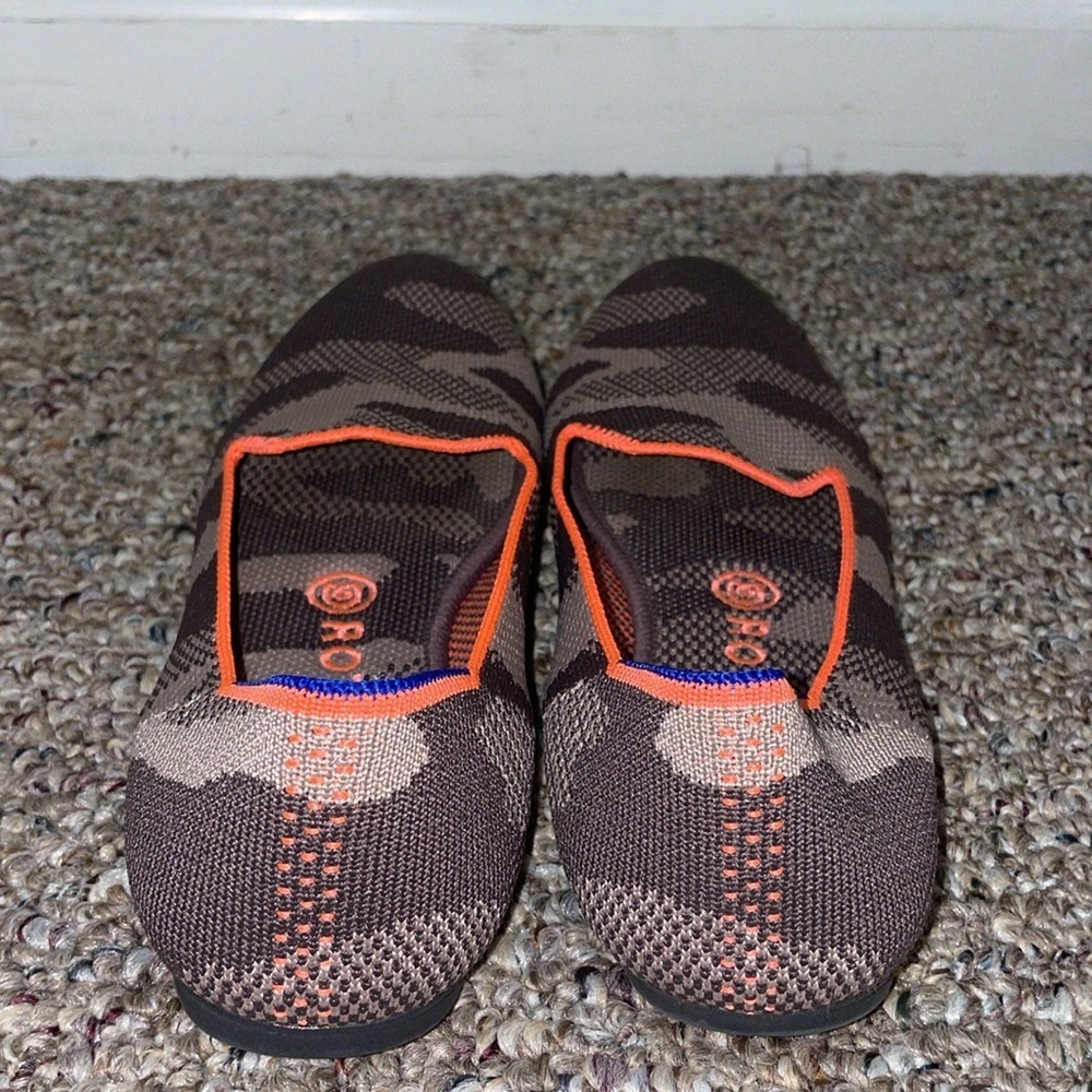Womens ROTHY’S Camo Print Loafers, EUC Limited Edition Style/Color - Picture 5 of 10